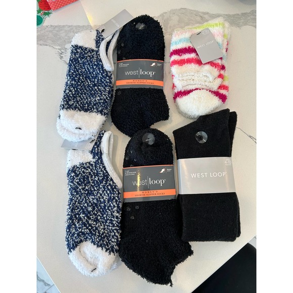 Bundle of West Loop socks 6 pair shoe size 4-10 - Picture 3 of 3
